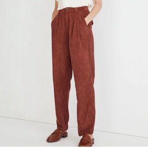 Madewell High Rise corduroy tapered pants Sz 00